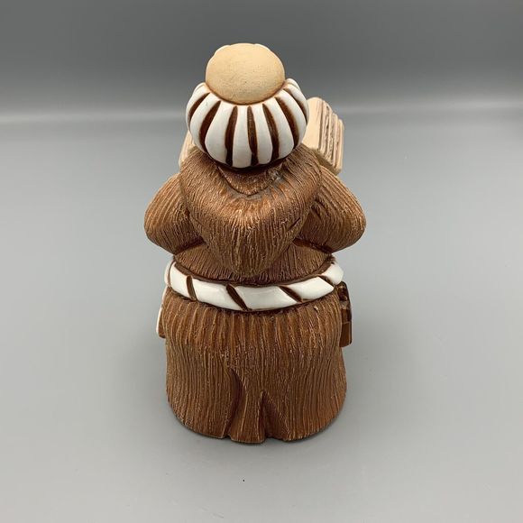 Uruguay Studio Pottery Large Priest Monk Holding Book Bible Religious Signed - Picture 7 of 11